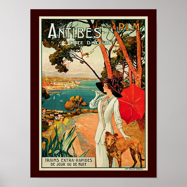 Póster Antibes Cote D'Azur (Frente)