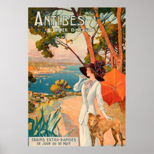 Póster Antibes, Francia