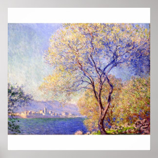 Póster Antibes vistas desde el Poster del Salis Garden (1