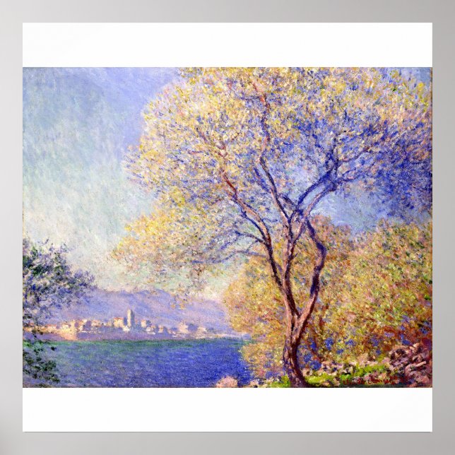 Póster Antibes vistas desde el Poster del Salis Garden (1 (Frente)