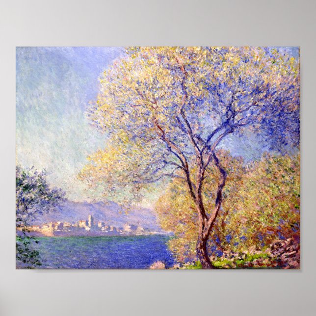 Póster Antibes visto desde el Jardín Salis - Claude Monet (Frente)