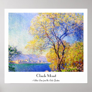 Póster Antibes visto desde los Salis Gardens Claude Monet