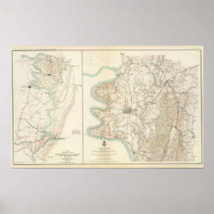 Póster Antietam, el transbordador de Harper, Sharpsburg