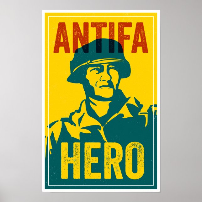Póster ANTIFA HEROES SERIES: Saving Private Ryan  (Frente)