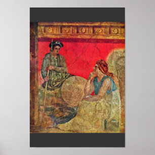 Póster Antigonus y su detalle de la madre por