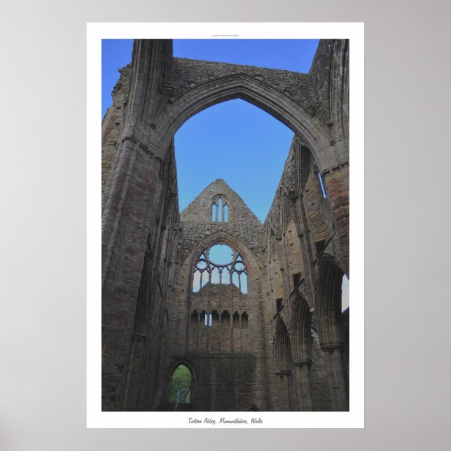 Póster Antigua Abadía de Tintern I Monasterio Cisterciens (Frente)