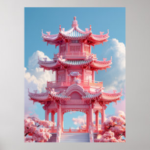 Póster Antigua arquitectura china Poster Personalizado de
