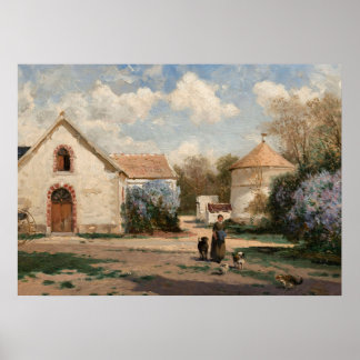 Póster Antigua casa de campo francesa