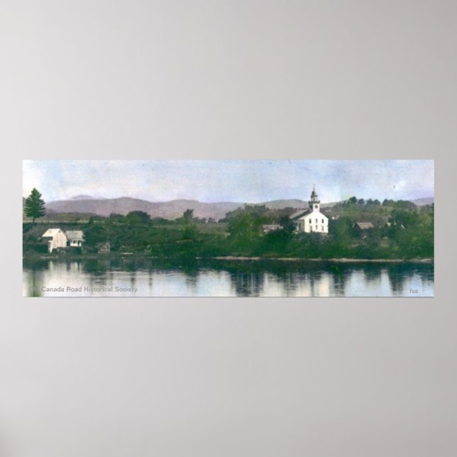 Póster Antigua Casa de Encuentro Libre en Bingham, Maine (Frente)