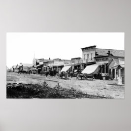 PÓSTER ANTIGUA CIUDAD DE DODGE OCCIDENTAL, KANSAS