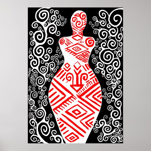 Póster Antigua diosa (Frente)