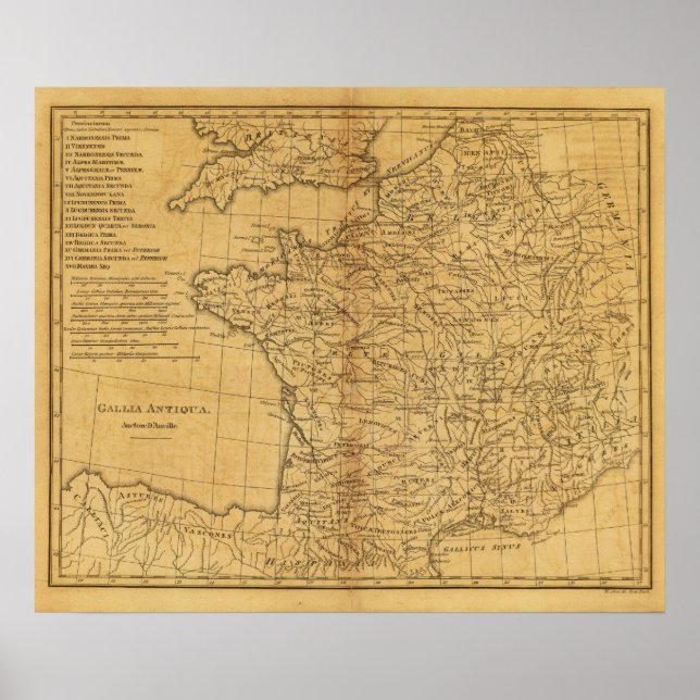 Póster Antigua Francia (Frente)