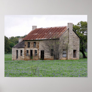 Póster Antigua granja abandonada