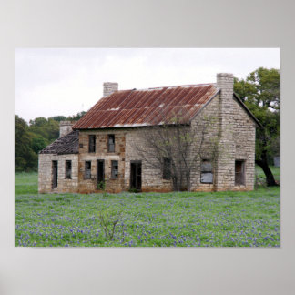 Póster Antigua granja abandonada
