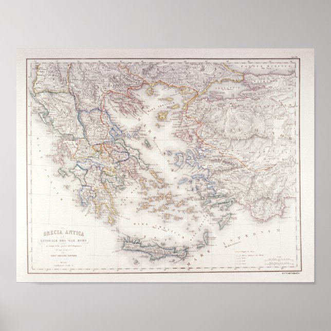 Póster Antigua Grecia (Frente)