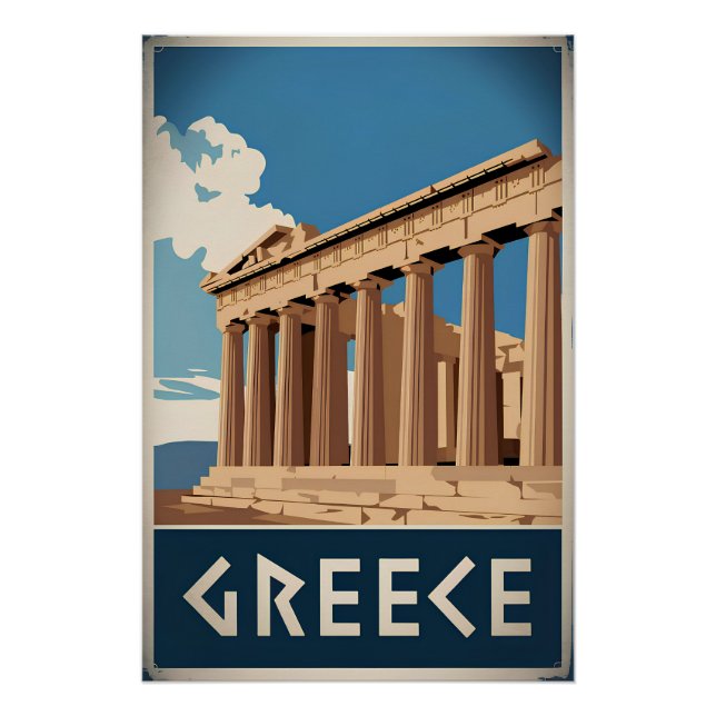 Póster Antigua Grecia (Anverso)