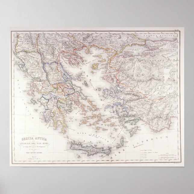 Póster Antigua Grecia (Frente)