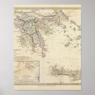 Póster Antigua Grecia, sur