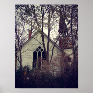 Póster Antigua Iglesia Abandonada