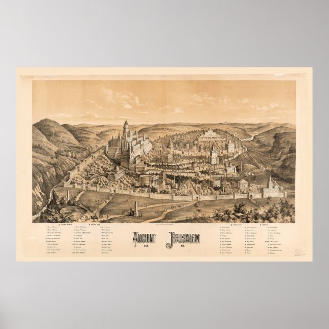 Póster Antigua Jerusalén, D.C. 65 (Frente)