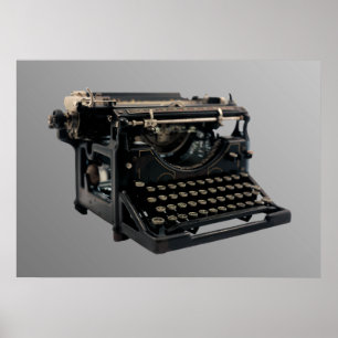 Póster Antigua máquina de escribir