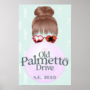 Póster Antigua Palmette Drive