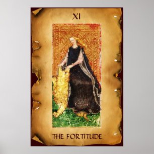 PÓSTER ANTIGUA RENAISSANCE TAROS DE FORTITUD- FORTALECIMI