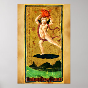 PÓSTER ANTIGUA RENAISSANCE TAROTS 19 / EL SOL