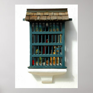 Póster Antigua Ventana De Tiendas En La Histórica St. Aug