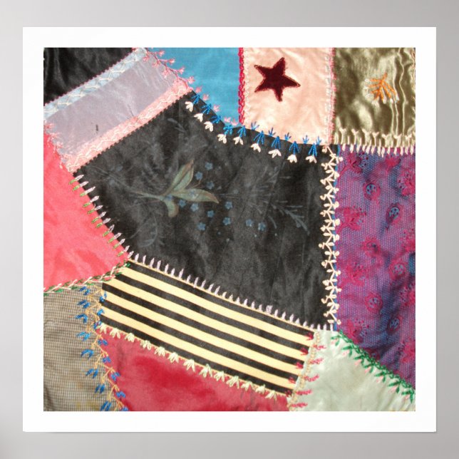 Póster Antigua Victoria Crazy Quilt (Frente)