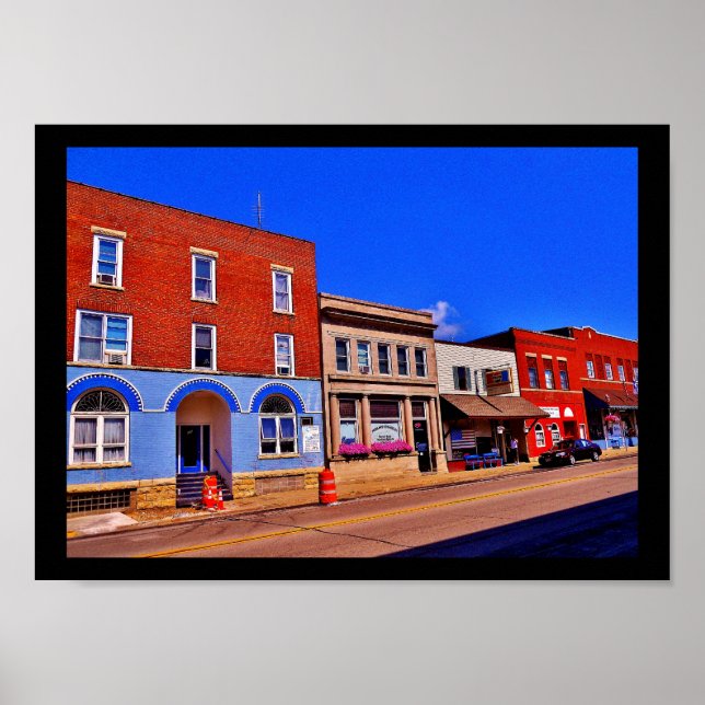 Póster Antiguas tiendas (Frente)