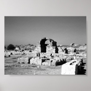 Póster Antiguas tiendas griegas Corinth Agora