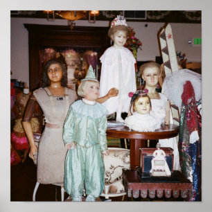 Póster Antigüedad de las muñecas vintage