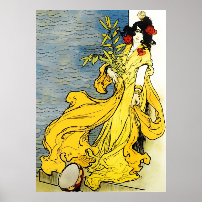 Póster Antigüedad gitana vintage (Frente)