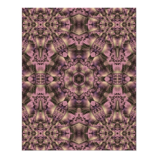 Póster Antigüedad rosada victoriana (Anverso)