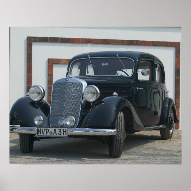 Póster antigüedades mercedes 3 (Frente)