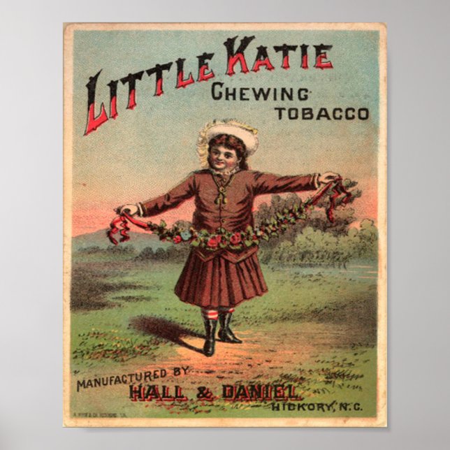 Póster Antiguo anuncio de tabaco (Frente)