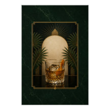 Póster Antiguo Art Déco | Espeakeasy Imprimible