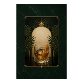Póster Antiguo Art Déco | Espeakeasy Imprimible