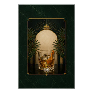 Póster Antiguo Art Déco   Espeakeasy Imprimible