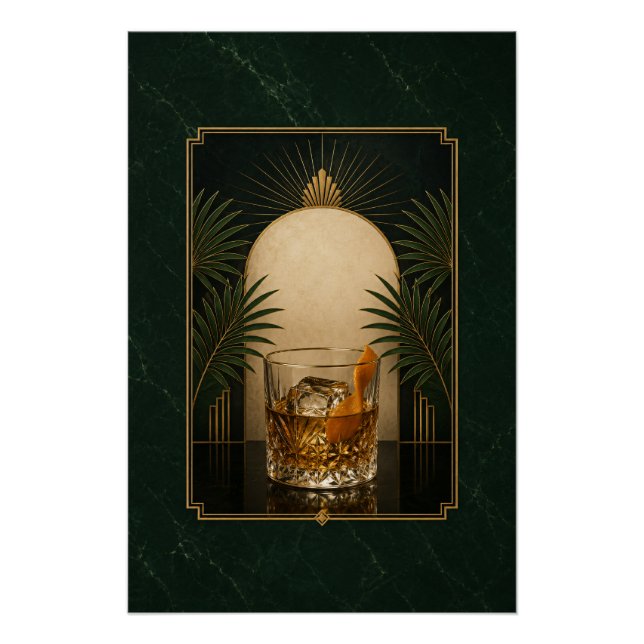 Póster Antiguo Art Déco | Espeakeasy Imprimible (Anverso)