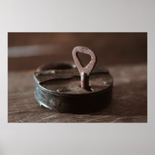 Póster Antiguo bloqueo de entrada de ruinas