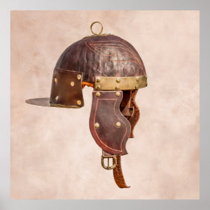 Póster Antiguo casco militar romano