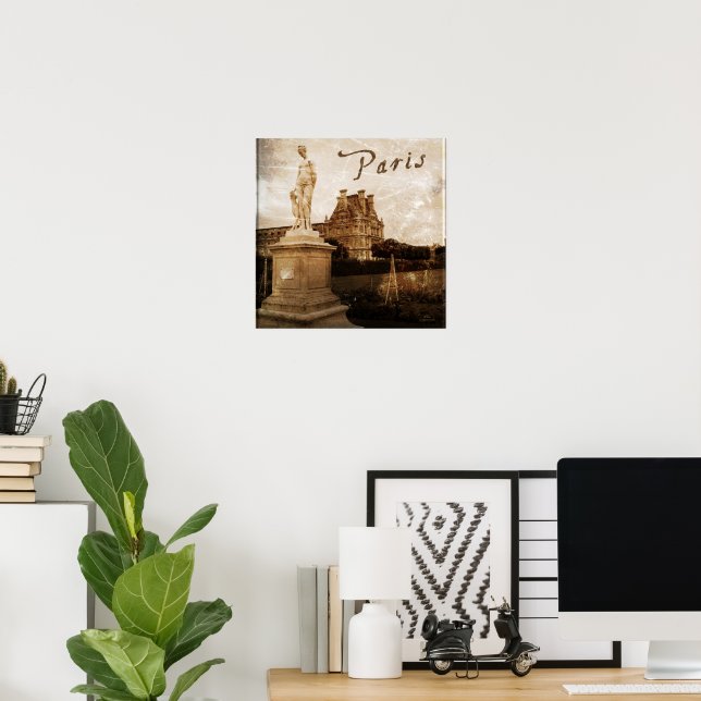 Póster Antiguo de París, Francia (Oficina en casa)