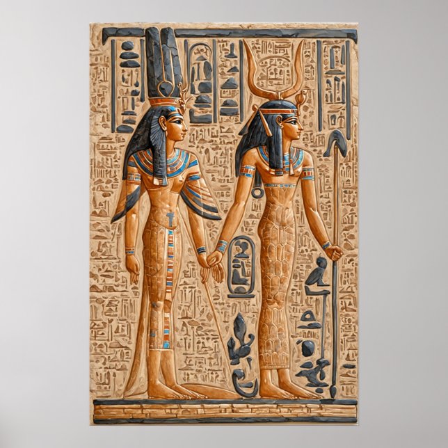 Póster Antiguo Egipto, la Reina Faraónica Hatshepsut || (Frente)