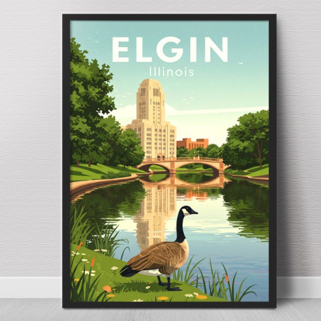 Póster Antiguo Elgin Illinois (Subido por el creador)