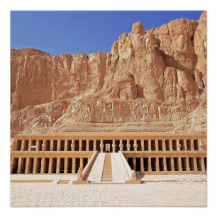 Póster Antiguo faraón de Egipto Templo de Deir el-Bahri D