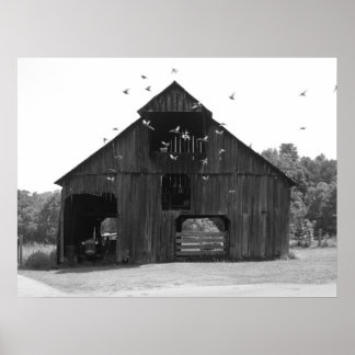 Póster Antiguo granero