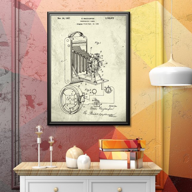 Póster Antiguo Greenwich | Patente fotográfica de cámara (Subido por el creador)