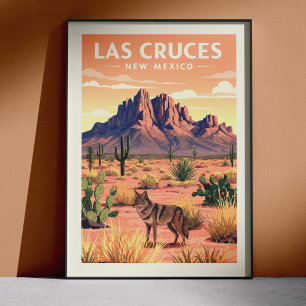 Póster Antiguo Las Cruces Nuevo México